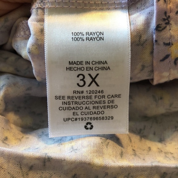 Wallflower Lavender Floral Maxi Summer Dress Size 3x Cottagecore NWT Maxi - Picture 7 of 7